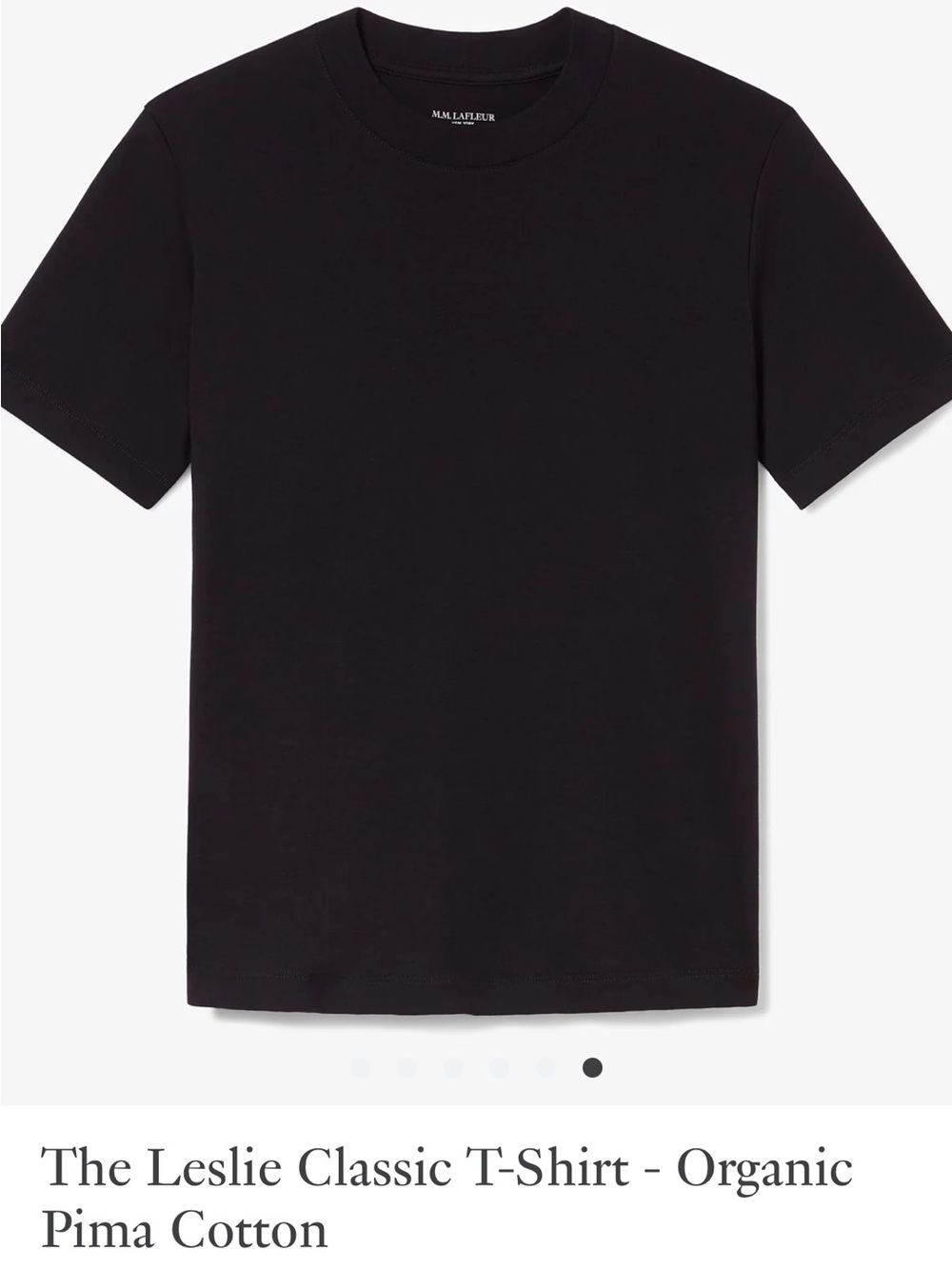 NWOT MM Lafleur Classic Crew Tee in Black
